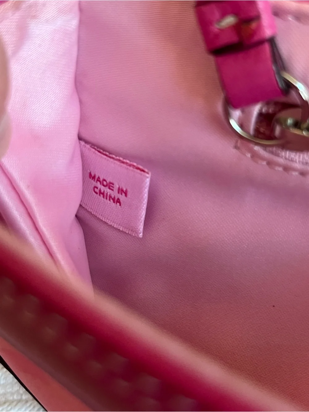 Coach Y2K Pink Optic Satin Bag